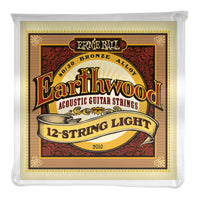 Ernie Ball P02010 Earthwood Light (12 String) 80/20 Bronze Acoustic Guitar Strings. 9-46
