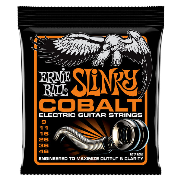 Ernie Ball P02722 Hybrid Slinky Cobalt Electric Guitar Strings. 9-46