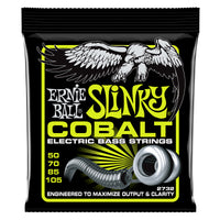 Ernie Ball P02732 Regular Slinky Cobalt Electric Bass Strings. 50-105