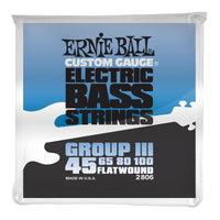 Ernie Ball P02806 Flatwound Group III Electric Bass Strings. 45-100