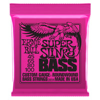 Ernie Ball P02834 Super Slinky Nickel Wound Electric Bass Strings. 45-100