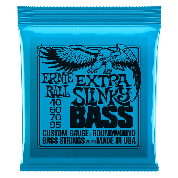 Ernie Ball P02835 Extra Slinky Nickel Wound Electric Bass Strings. 40-95