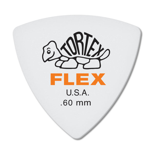 Dunlop 456R060 Tortex Flex Triangle Guitar Pick .60mm (72 Pack)