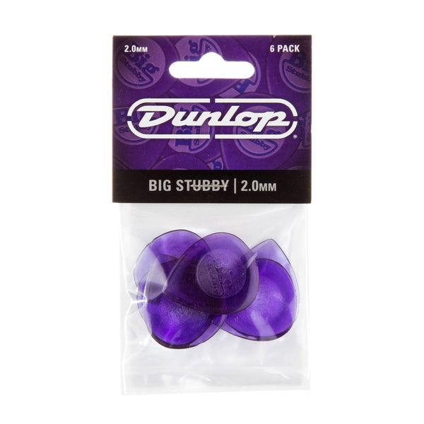 Dunlop 475P Big Stubby Guitar Pick 2.0mm (6 Pack)