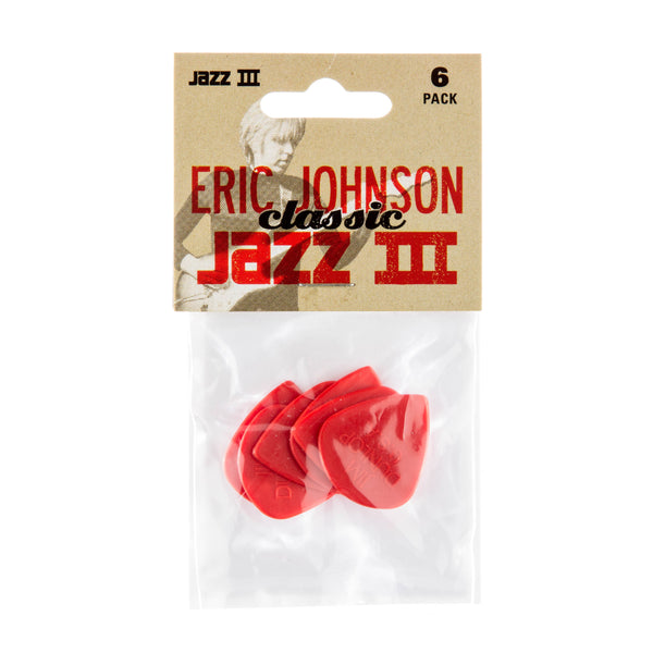 Dunlop 47PEJ3N Eric Johnson Jazz III Guitar Pick (6 Pack)