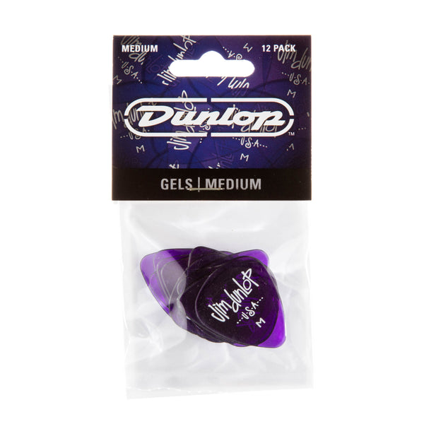 Dunlop 486PMD Gels Guitar Pick Medium (12 Pack)