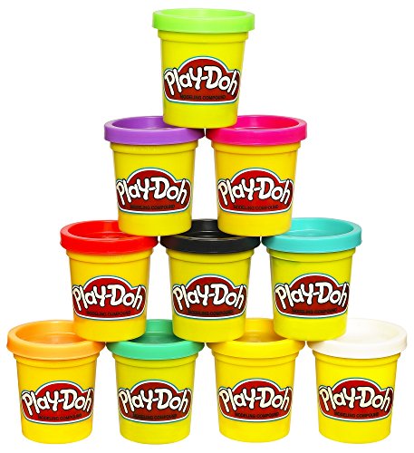Play-Doh Modeling Compound 10-Pack Case of Colors, Non-Toxic, Assorted, 2 oz. Cans, Ages 2 and up, Multicolor