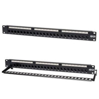 Cat5e Feed Thru PatchPanel 24p
