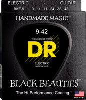 DR Strings BKE-9 Black Beauties Colored Electric Guitar Strings. 9-42 Black