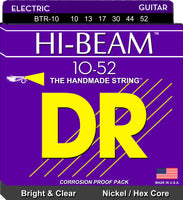 DR Strings BTR-10 Hi-Beam Nickel Plated Electric Guitar Strings. 10-52