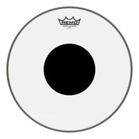 Remo CS-0314-10 Controlled Sound Clear Black Dot Drumhead Top Black Dot. 14"