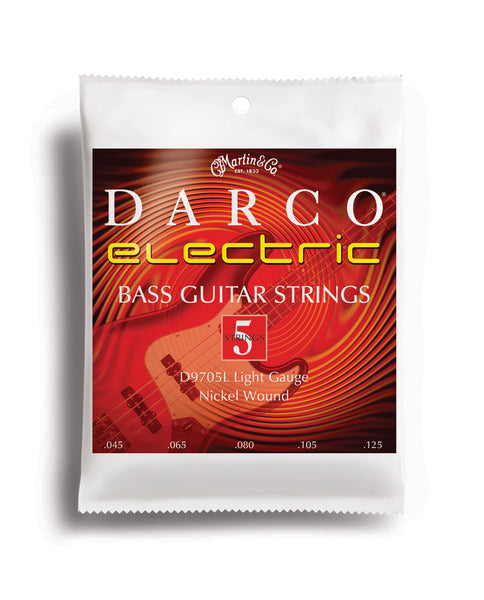 Martin D9750 Darco Electric Light (5 String) Bass Strings. 45-130