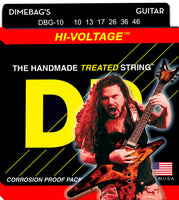 DR Strings DBG-10 Hi-Voltage Dimebag Nickel Plated Electric Guitar Strings. 10-46