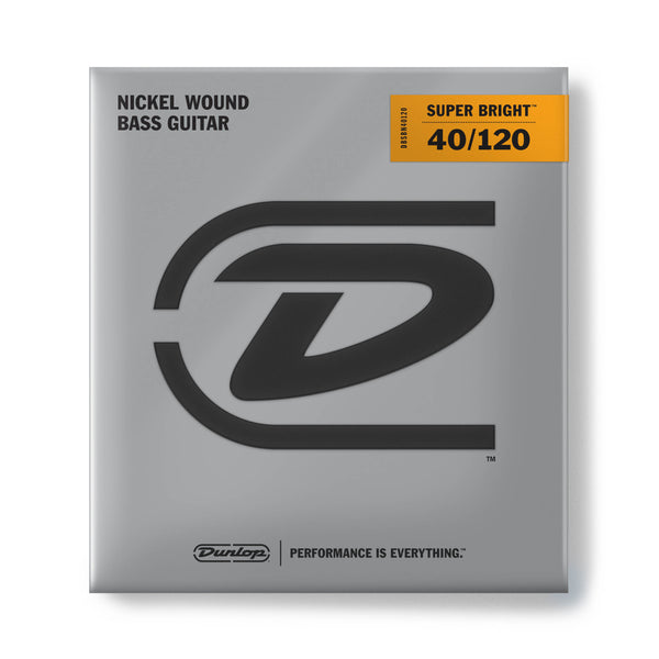 Dunlop DBSBN40120 Super Bright Nickel Wound Bass Strings (5 String). 40-120