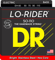 DR Strings EH-50 Lo-Rider Stainless Steel Bass Strings. 50-110