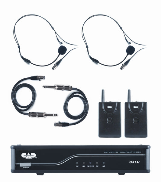CAD Audio GXLUBBL Dual Bodypack Microphone Wireless System. L Frequency