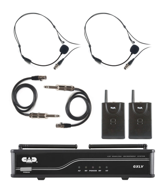 CAD Audio GXLVBBH Dual Bodypack Microphone System. Band H