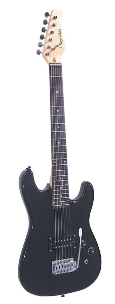 J Reynolds JR5B 3/4 Size Electric Guitar. Black