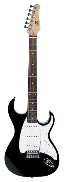 J Reynolds JR6B Electric Guitar. Black
