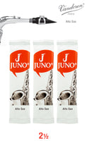 JUNO JSR6125/3 Alto Saxophone Reeds #2.5. (3 Reed Card)