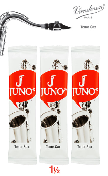 JUNO JSR7115/3 Tenor Saxophone Reeds #1.5. (3 Reed Card)