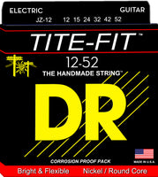 DR Strings JZ-12 Tite-Fit Nickel Plated Electric Guitar Strings. 12-52