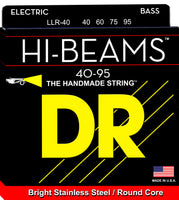 DR Strings LLR-40 Hi-Beam Stainless Steel Round Core Bass Strings. 40-95