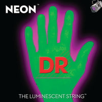 DR Strings NGB-45 Hi-Def Neon Colored Bass Strings. Green 45-105