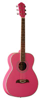 Oscar Schmidt OF2P-A Folk Acoustic Guitar. Pink