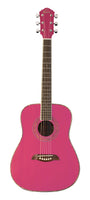 Oscar Schmidt OGHSP-A 1/2 Dreadnought Acoustic Guitar. Pink