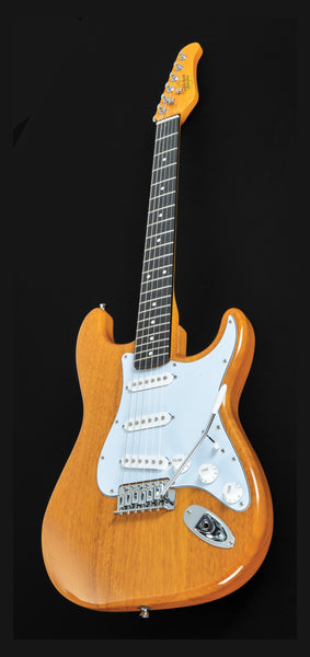 Oscar Schmidt OS-300-NH-A Double Cut Electric Guitar. Natural Finish