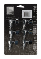 Ping P2652 6-In-Line Screwless Mount Geared Machine Heads. 6-Left Chrome