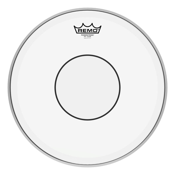 Remo P7-0314-C2 Powerstroke 77 Clear Clear Dot Drumhead. Top Clear Dot. 14"
