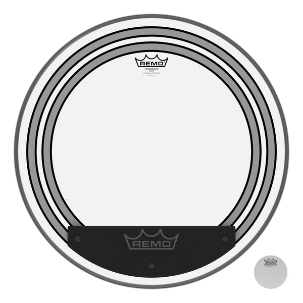 Remo PW-1320-00 Powersonic Clear Bass Drumhead. 20"