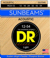 DR Strings RCA-12 Sunbeam Phosphor Bronze Acoustic Guitar Strings. 12-54