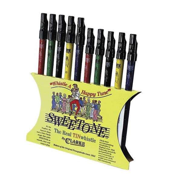 Clarke Pennywhistle SDU10 Sweetone Display. Box of 10 Colors