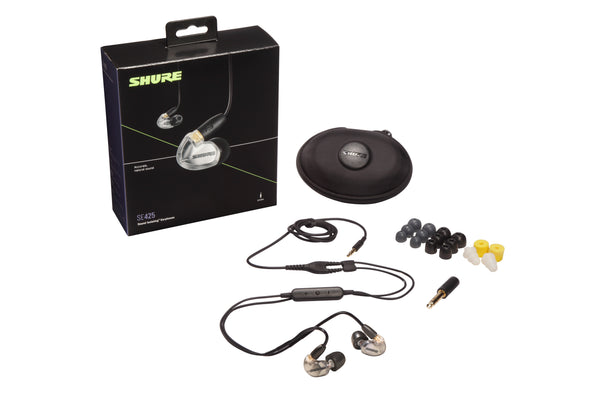 Shure SE425-V+UNI Sound Isolating Earphones. Silver