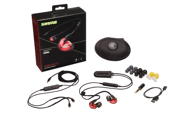 Shure SE535LTD+BT2 Sound Isolating Earphones. Bluetooth Red Special Edition