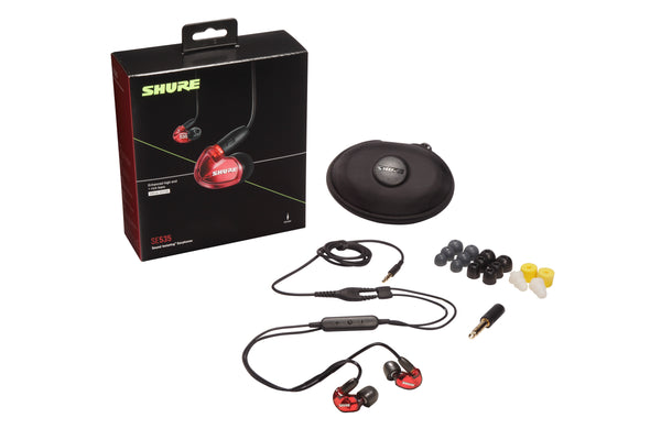Shure SE535LTD-UNI Sound Isolating Earphones. Red Special Edition