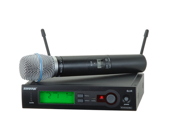Shure SLX24/BETA87A System With SLX2/BETA87A Handheld Transmitter. Frequency Band Version J3
