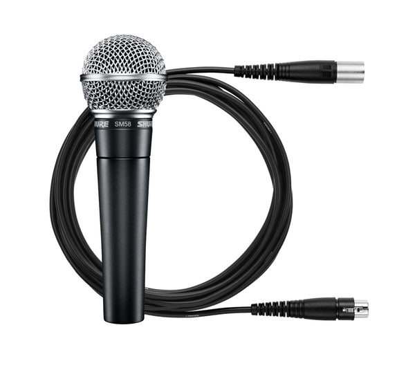 Shure SM58CN Dynamic Vocal Microphone. XLR Cable Included