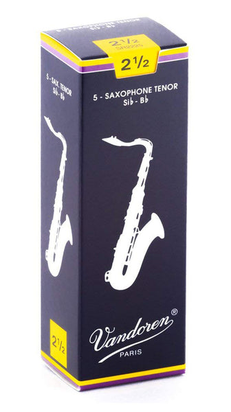 Vandoren SR2425 Baritone Saxophone Traditional Reeds Strength #2.5. (Box of 5)