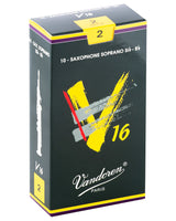 Vandoren SR712 Soprano Saxophone V16 Reeds Strength #2. (Box of 10)