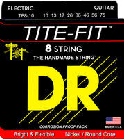DR Strings TF8-10 Tite-Fit Nickel Plated Electric Guitar Strings (8 String). 10-75