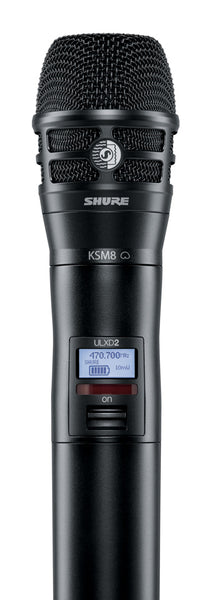 Shure ULXD2/K8B-J50 Digital Handheld Transmitter with KSM8 Capsule. Frequency Band Version