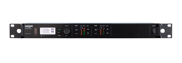 Shure ULXD4D-J50A Dual Channel Digital Wireless Receiver Frequency Band Version. 572-616 MHz