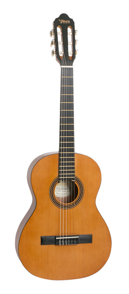 Valencia VC203 200 Series 3/4 Size Classical Guitar. Antique Natural Finish Hybrid Slim Neck