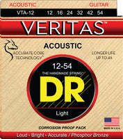 DR Strings VTA-12 Veritas Phosphor Bronze Acoustic Guitar Strings. 12-54