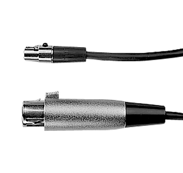 Shure WA310 Microphone Cable. 4-Pin TA4F Mini Connector to XLR. 4'